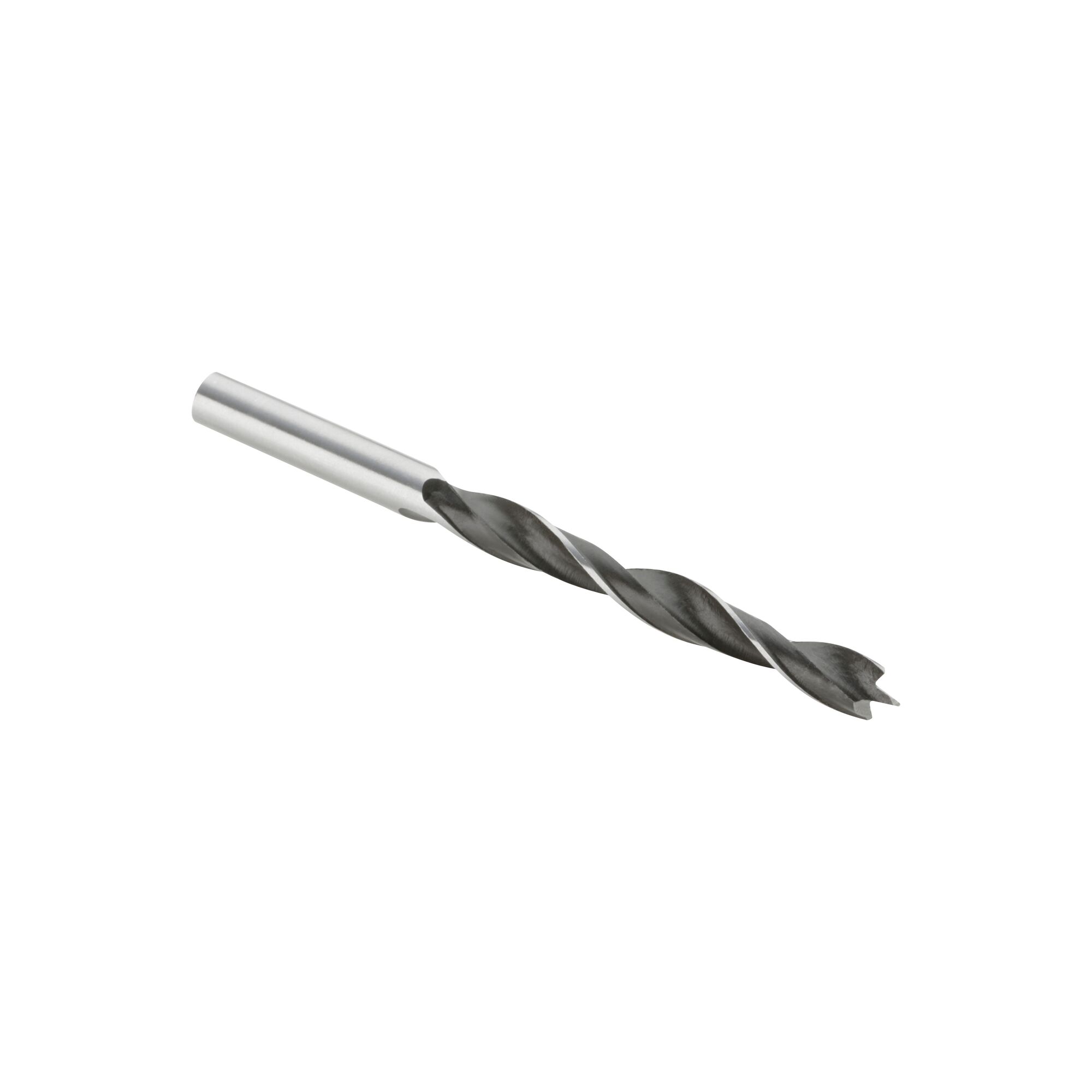 A single DEWALT wood drill bit with a pointed tip, shown against a white background.