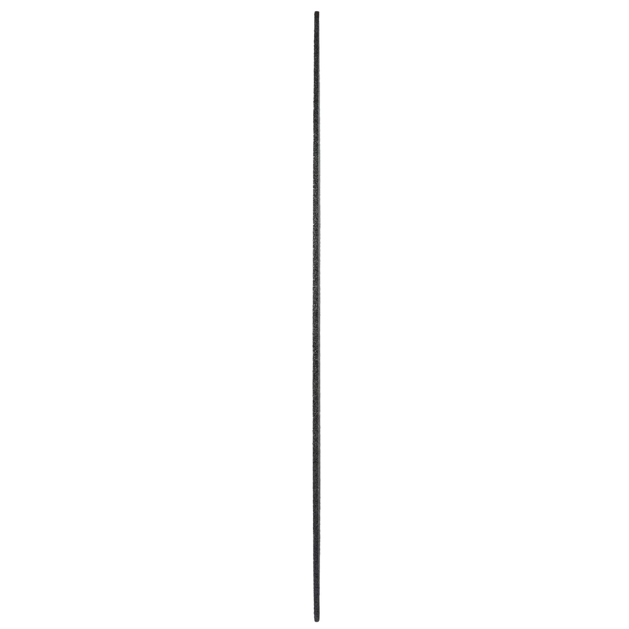 A single straight round metal file bar shown vertically against a white background.