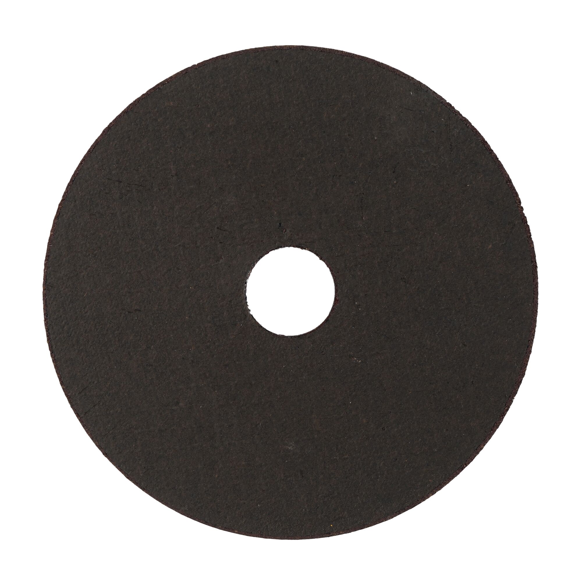 A black circular cutting disc with a central hole, typically used as an accessory for power tools.